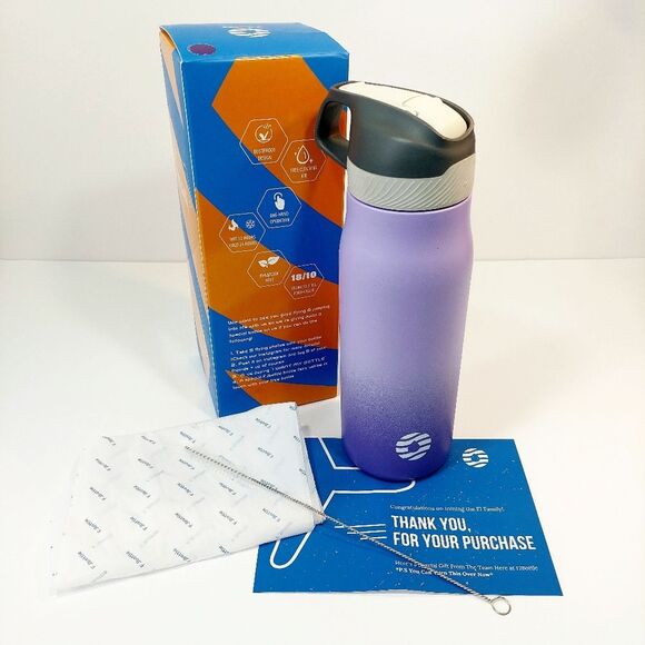 FJSports Other - NIB FJSports 25oz Insulated Stainless Steel Sports Water Bottle (Purple Ombre)